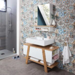 Design Waschbecken Unterschrank Zweifarbig – Latara In Badezimmer Unterschränke Design