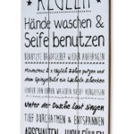 Holzschild 30X60Cm Badezimmer Regeln Weiß Spruch Deko Wandbild Schild  Wanddeko Within Badezimmer Deko Zum Aufhängen